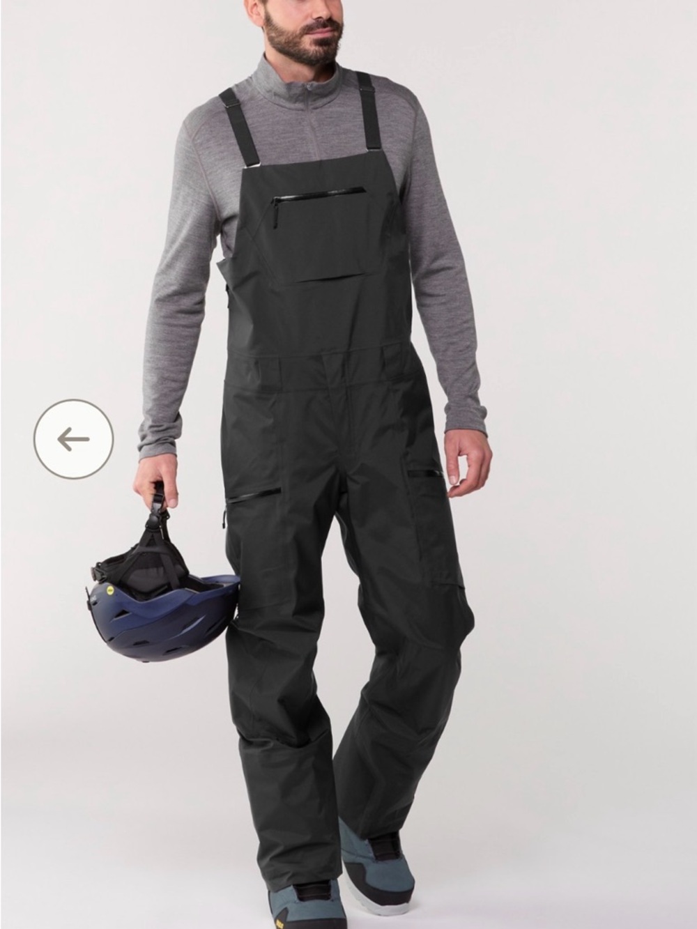 NWT Arc'teryx Sabre Bib Pants - Men's Black Gore-Tex Performance